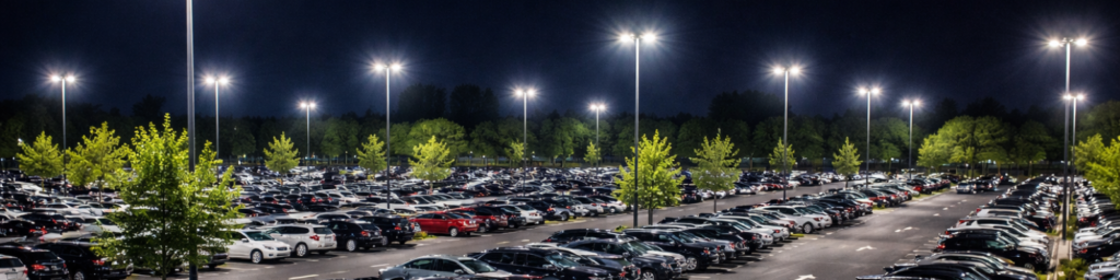 parking lot lighting brightness levels